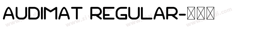 AUdimat Regular字体转换
